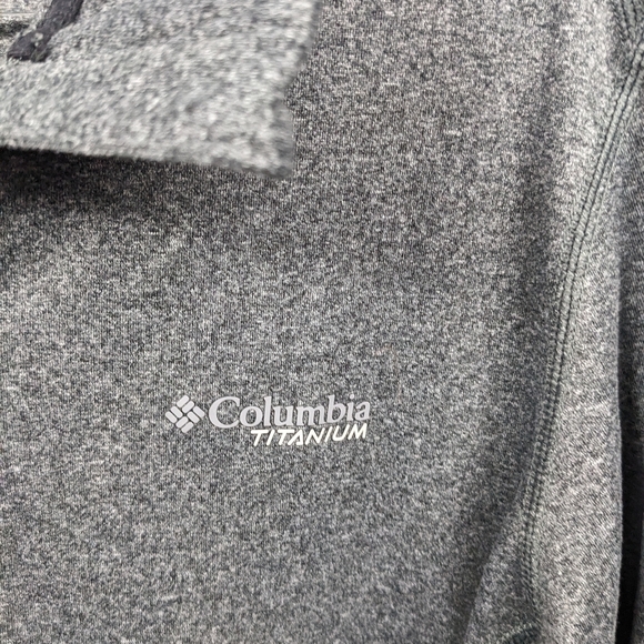 Columbia Tech Knit Quarter Zip Pullover Sz L - Picture 5 of 13